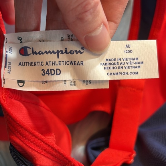 NWT Champion Motion Control Zip Sports Bra sz 34DD - Picture 9 of 10